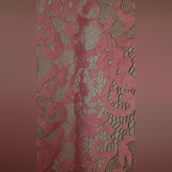 Gorgeous Coral Lace Flare Skirt H&M - Picture 2 of 5